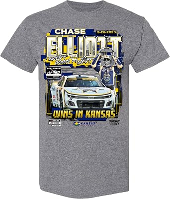 Chase Elliott #9 NASCAR 2025 Kansas Speedway 400 Winner 9.28.2025 T-Shirt