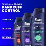 Head & Shoulders Anti-Dandruff Shampoo, Clinical Strength Oil Control, 1% Selenium Sulfide, Oily Scalp, Flake Protection, Stubborn Dandruff Control, Jasmine Scent, 400 mL