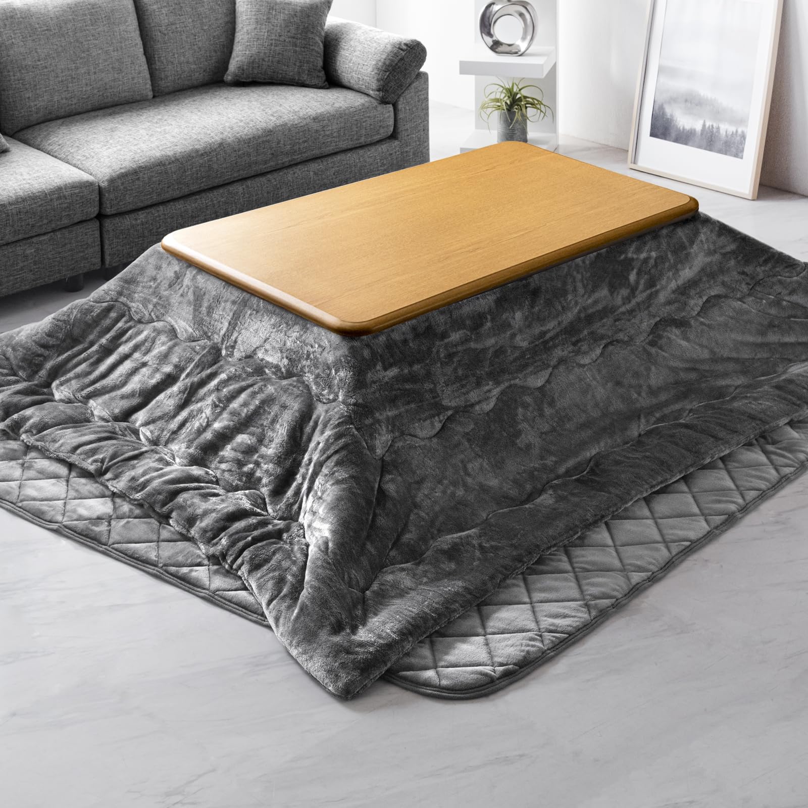 ダンスのゲン こたつテーブル 120×80cm ナチュラル 中古】ダンスのゲン