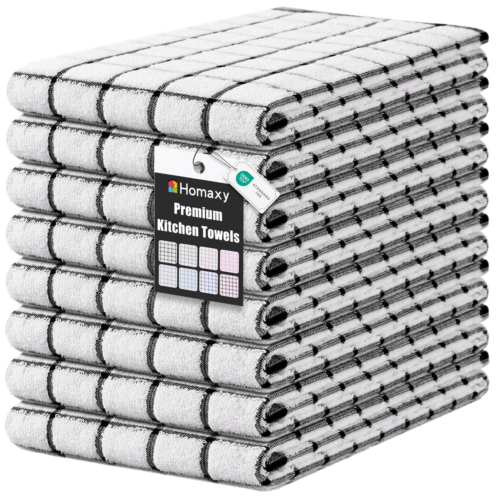 Homaxy Premium Kitchen Towels(16”x 28” - dish cloths and dish towels | Mubboo