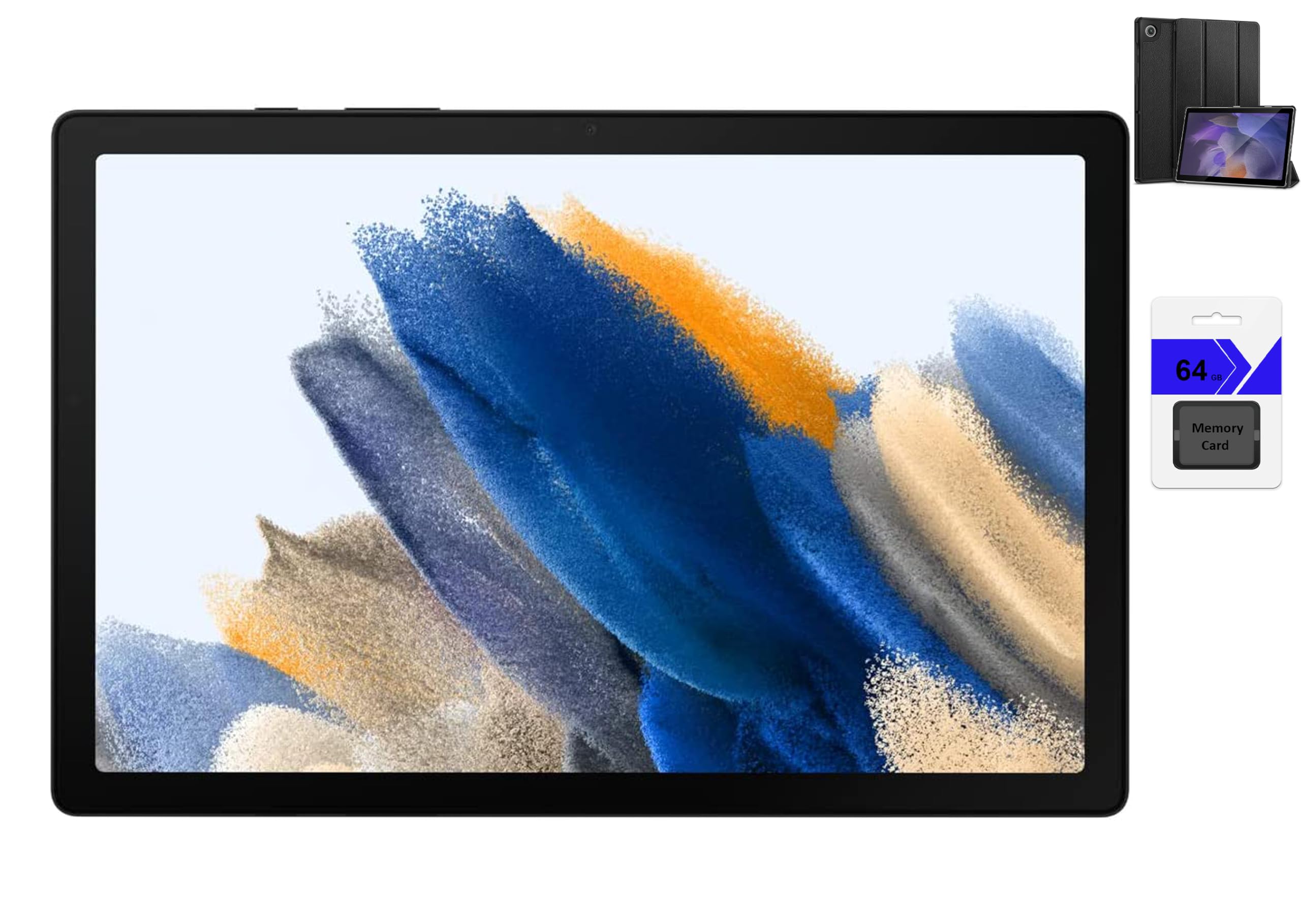 SAMSUNG Galaxy Tab A8 Android WiFi Tablet, 10.5 inch Touchscreen (1920x1200) LCD Screen, 3GB RAM, 32GB Storage, Bluetooth, Android 11 OS, Gray with Accessories (Renewed)