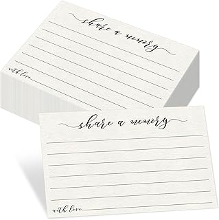 Vantasii 55 PCS Share A Memory Cards, Memory Card Keepsakes for Celebration of Life, Birthday, Anniversary, Memorial, Funeral, Graduation, Bridal Shower Game, Going-Away Party