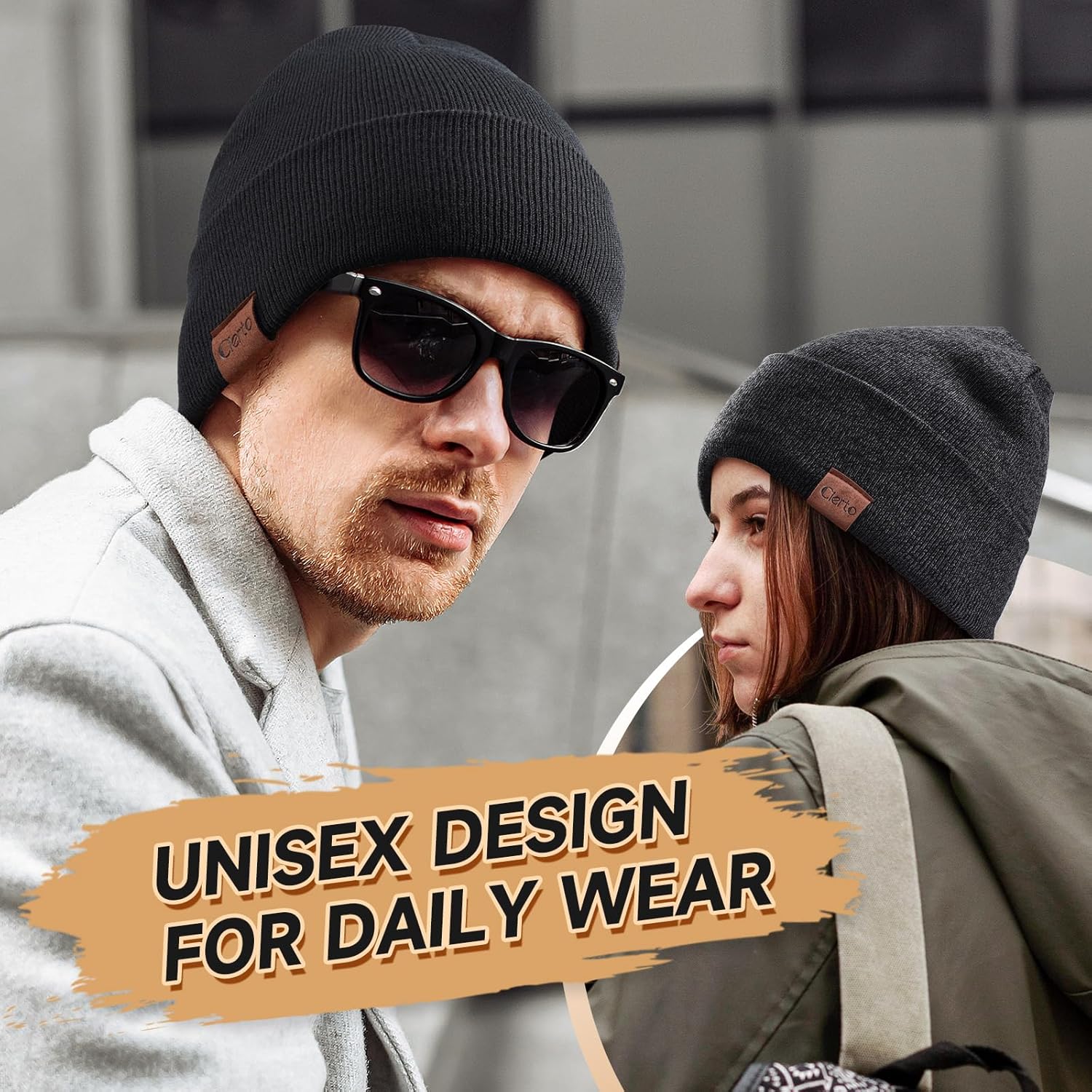 Winter Beanie for Men & Women: Cold Weather Thermal Fleece Lined Knit Hat | Warm Cuffed Stocking Cap - Image 5