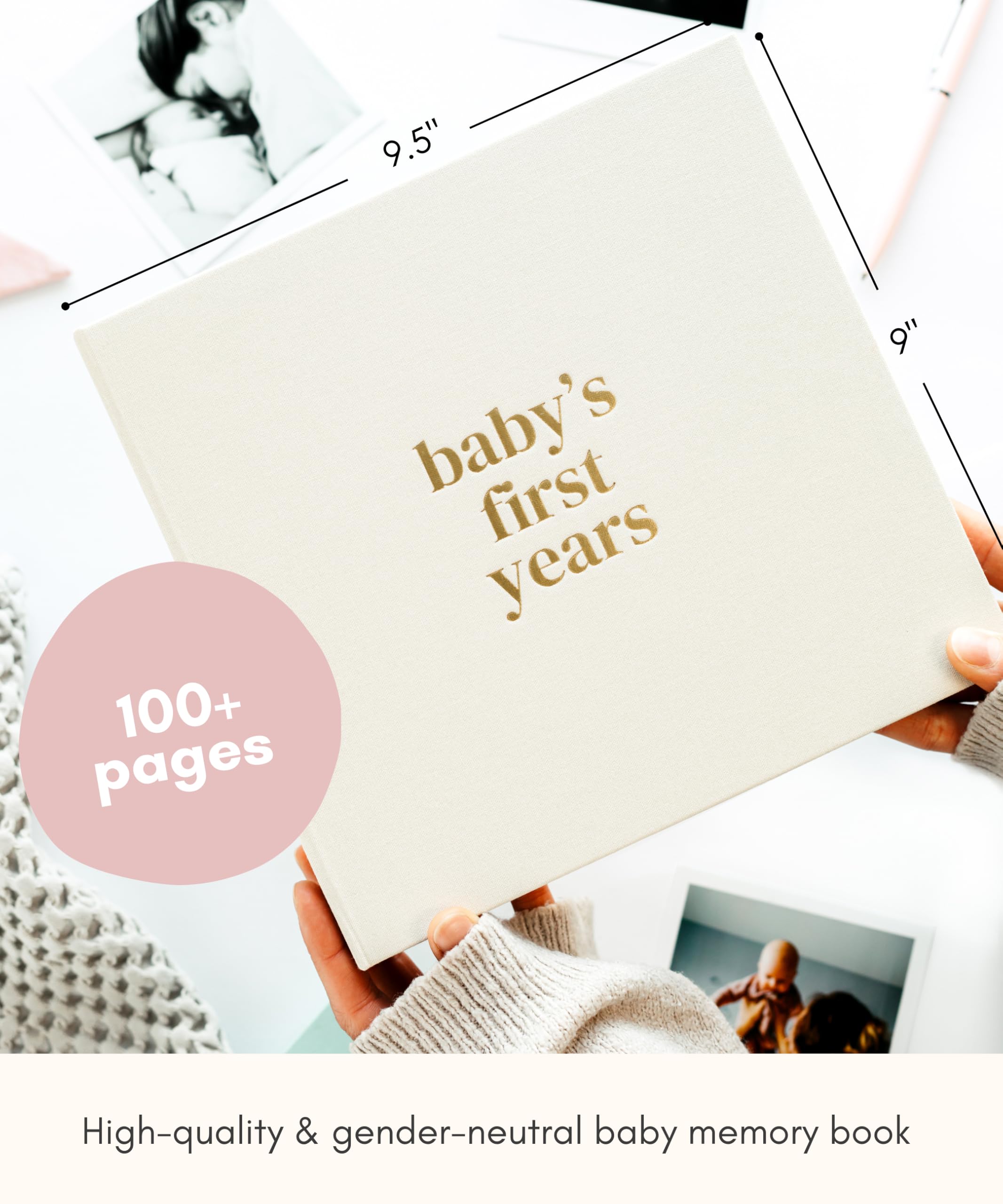Lamare Libro dei ricordi del primo anno per bambini e bambine – Libro delle pietre miliari del bambino dalla gravidanza all'infanzia – Simpatico libro ricordo regalo per bambini
