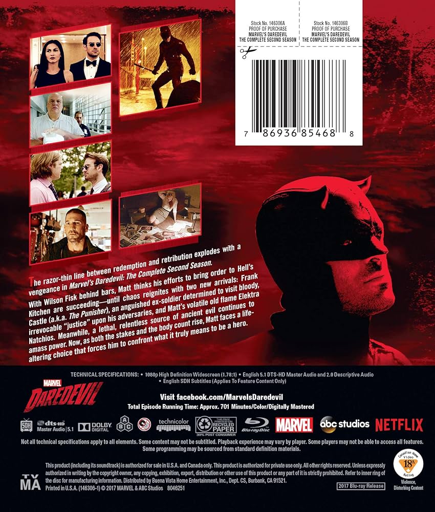 洋画・外国映画 Daredevil Season 2 Part 2 DVD Amazon.com