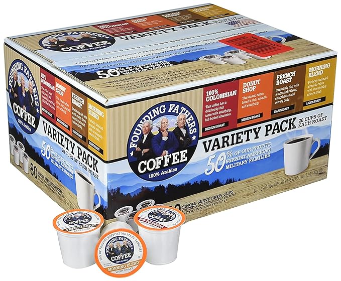 Founding Fathers Coffee Single Serve Pods for Keurig 2.0 K