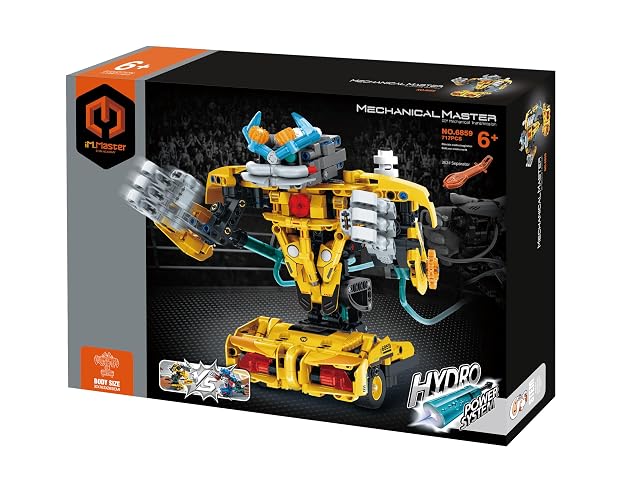 Foto 4 de 4 de iM.Master - Battle Bots Hidráulico Amarillo - Robot Luchadores - Bloques de Construcción - 717 Piezas