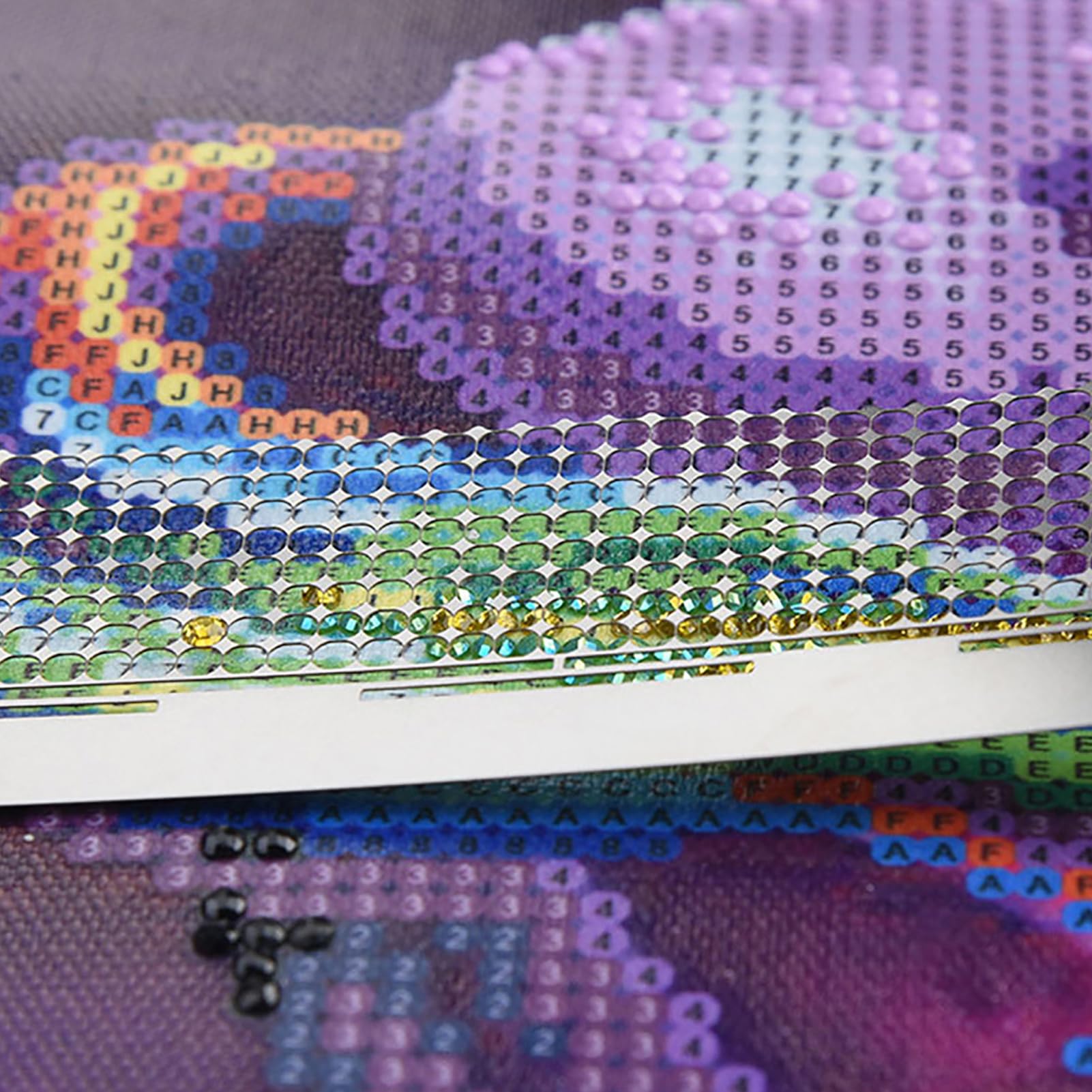 Règle De Peinture Diamant En Acier Inoxydable - 216 Trous Ronds, 12,5x3 Cm | Accessoire Pour Diamond Painting, Broderie