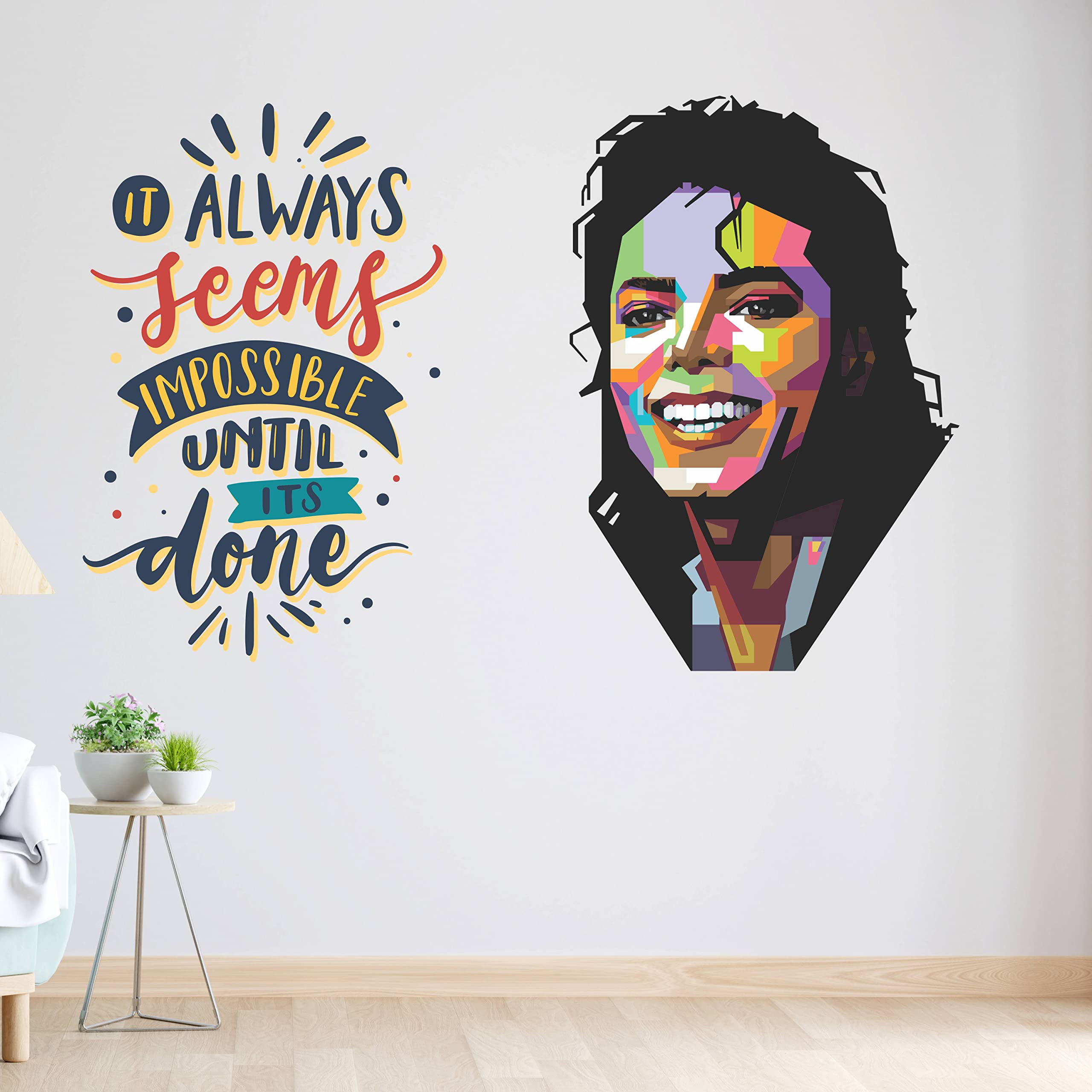 iberrys Inspirational Motivational Quotes Wall Sticker, Always Seems Impossible Until Done- 44 x 65 cm Wall Stickers for Study- Office-2 (B0BWTJ1PCV) Amazon Price History, Amazon Price Tracker