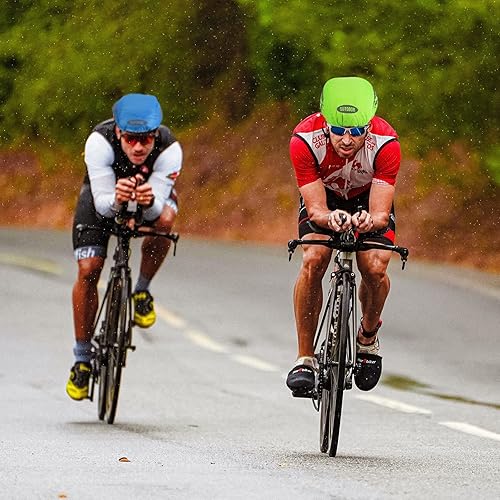 Miniatura 5 de PATIKIL Funda impermeable para casco de bicicleta, resistente al viento, a prueba de polvo, con rayas reflectantes de seguridad para ciclismo de