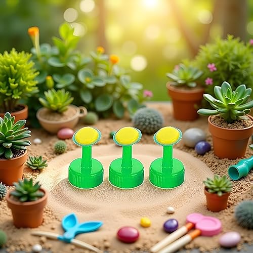 Miniatura 5 de 3 regaderas de jardín, rociador de agua con agujero de rosa, mini cabezal de riego superior para plantas de interior, boquilla, herramienta de riego