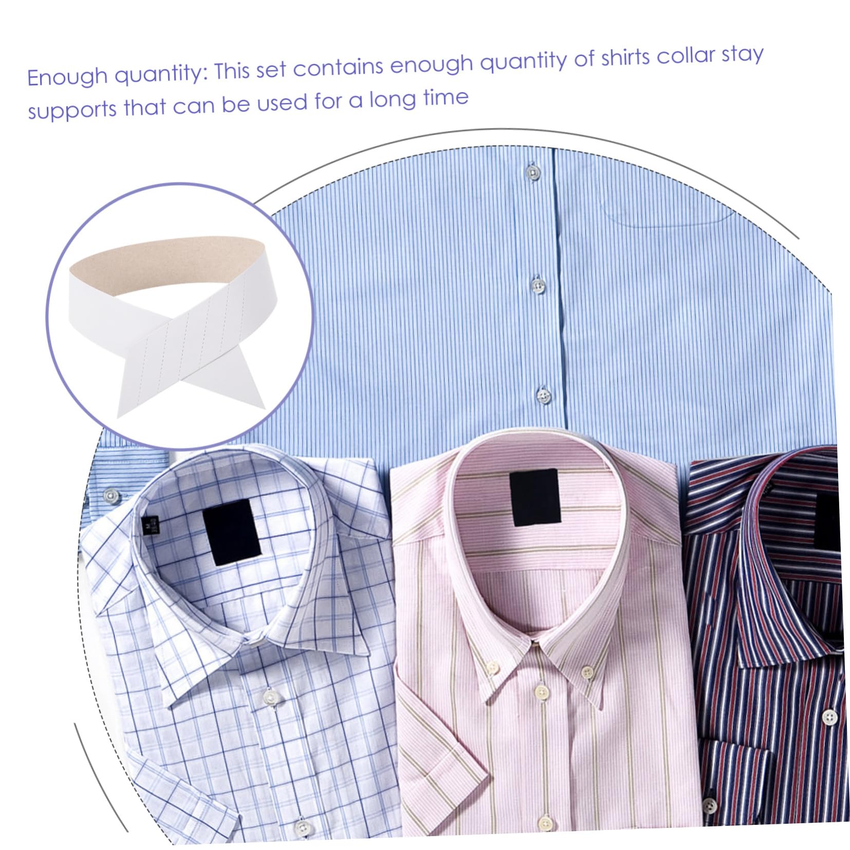Holibanna Cuello De Camisa De Papel Camisetas Con Tirantes Cuello De Camisa Cuello De Apoyo Cuello De Camisa Con Botones De Papel Camisa Con Lengüeta Camisa De Lino Cuellos De Suéter De