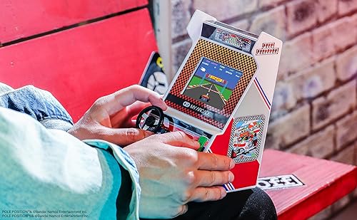 Miniatura 3 de My Arcade Pole Position Racing Player Mini consola de juegos retro Arcade con 2 juegos, controles de carreras reales, regalos para adultos, pantalla