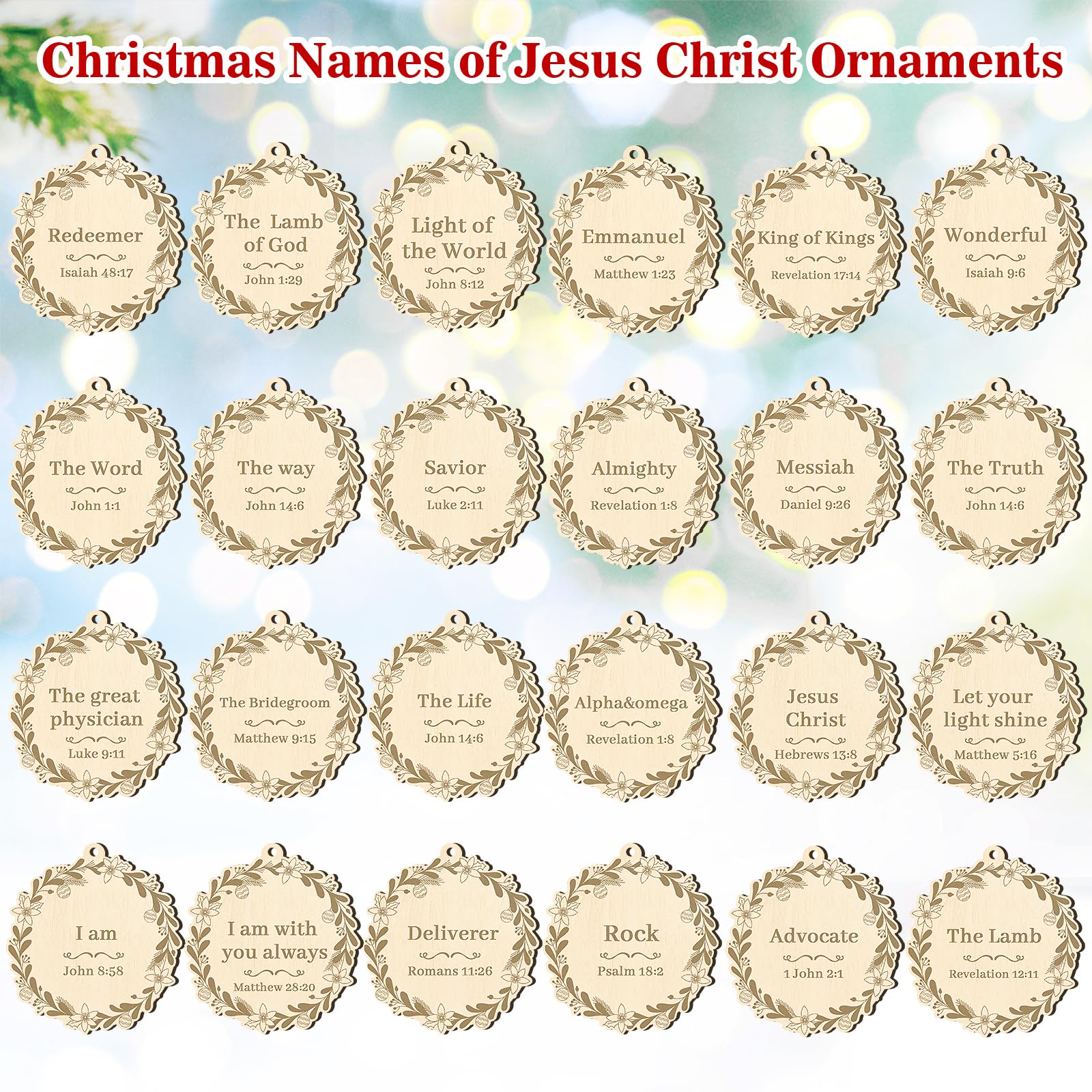 amazon-com-sophena-24-wooden-christmas-ornaments-names-of-jesus-christ-rustic-flower-shaped-multicolored-religious-large-2-8-x-2-9-inches-24-count-hanging-home-kitchen for Free Printable Names Of Jesus Ornaments Amazon.com: Sophena 24 Wooden Christmas Ornaments: Names of Jesus Christ, Rustic Flower Shaped, Multicolored, Religious, Large, 2.8 x 2.9 Inches, 24 Count, Hanging : Home & Kitchen for Free Printable Names Of Jesus Ornaments