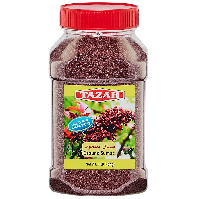 Buy Tazah Sumac Spice 16oz Ground Sumac Seasoning Jordanian Sumac 1