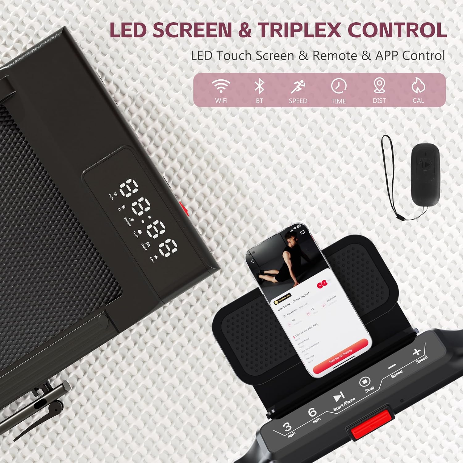 MJWW CT05 treadmill LED display and control panel