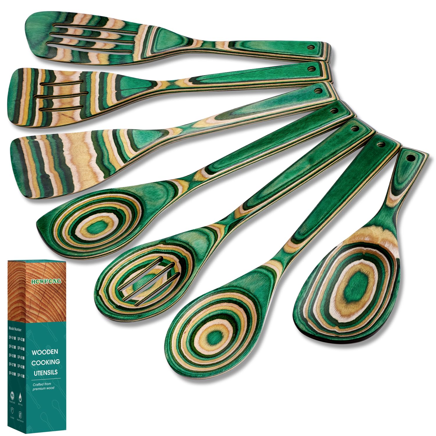 HOWHONG Pakkawood Oasis 7-Piece Set