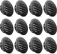 Vista 18 de Zonon 12 Piezas Rejillas de Ventilación de Sofito de Acero Inoxidable de 4 Pulgadas Redondas Cubierta de Ventilación de Secadora con Pantalla