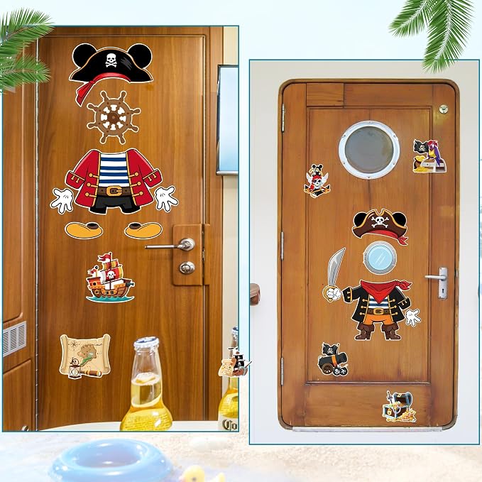 Decoraciones magnéticas de 19 piezas para puertas de crucero miniatura 5