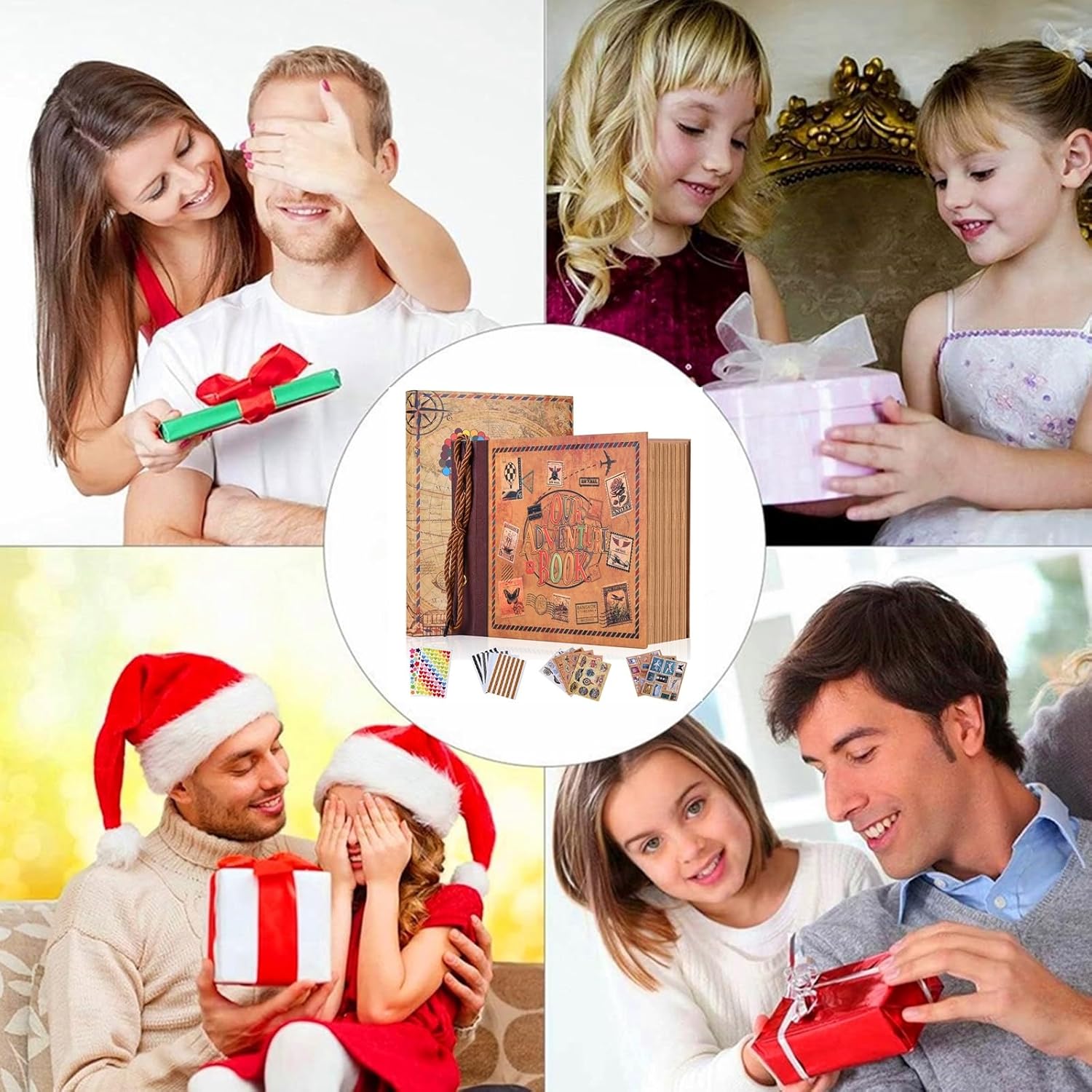 Adventure Book Diary Photo Scrapbook, Adventure Wedding Planning Book with Embossed Cover,Inspired by the 'Up' Saga, Ideal for Memories,Weddings,Traveling,Birthdays,Christmas,Newly Engaged Couples - Image 9