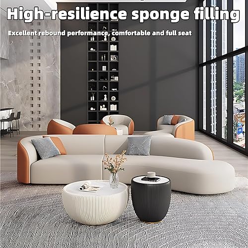 Miniatura 4 de Juego de sofá para sala de estar, lujosos sofás para sala de estar, elegante sofá seccional, sofá moderno con mesa auxiliar, adecuado para oficina,