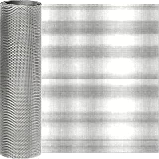 Stainless Steel Mesh Screen 20Mesh 304, 15.7" x 147" (40x375cm) Metal Mesh Screen, Rust Free Fine Wire Mesh Roll, 1mm Hole Easy to Cur For Vent Mesh, Window Screen, Filters, Cage, Garden Covers