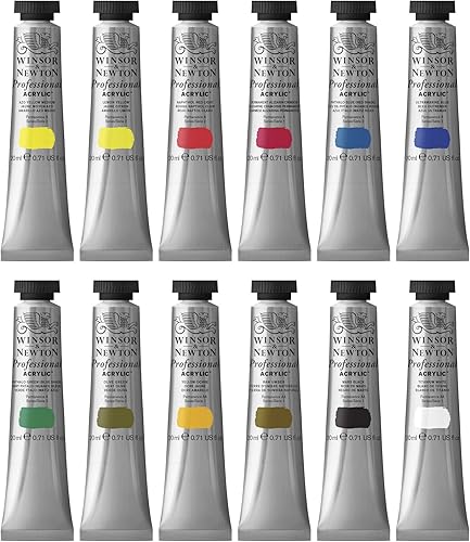 Miniatura 4 de Winsor  Newton Artists - Juego de 12 tubos de color acrílico 07fl oz