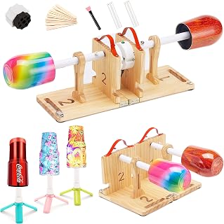 Double 2 Cup Turner Spineer for Crafts,Epoxy Resin 2 Tumbler Spinner Machine Kit,DIY Glitter Epoxy Tumblers