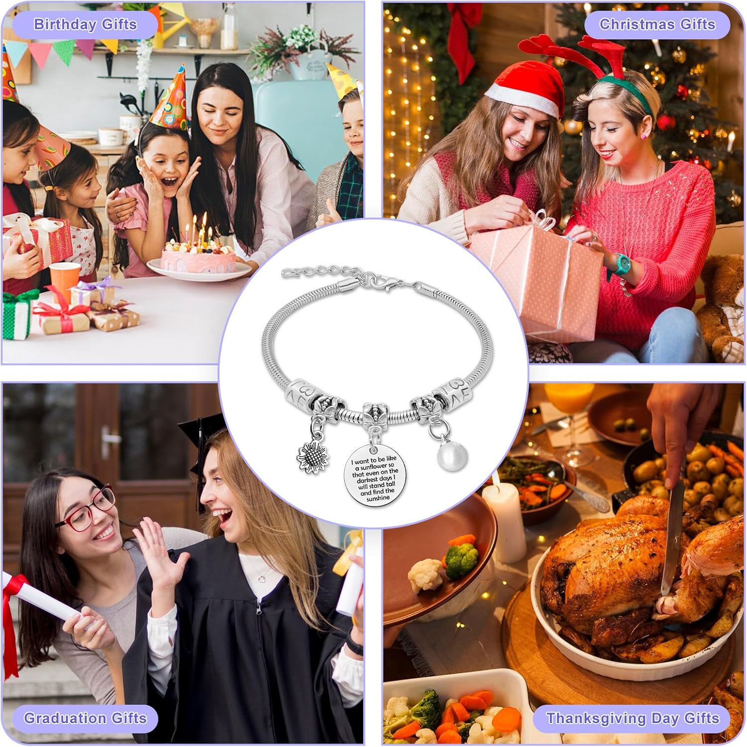 Inspirational Bracelet for Women Stainless Steel Bracelets Inspirational Gifts for Women Friends Sister Daughter Positive Bracelets Motivational Bracelet Motivational Gifts Christmas Birthday Gift - Image 6