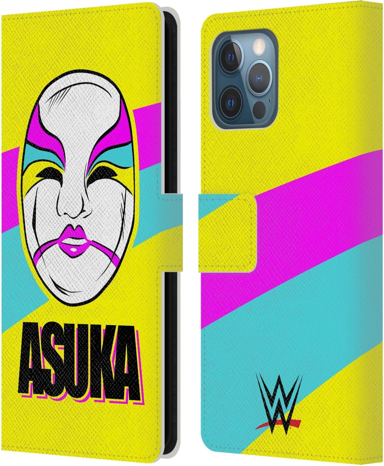 Head Case Designs Officially Licensed WWE The Empress Asuka Leather Wallet Case Compatible with Apple iPhone 14 Pro Max