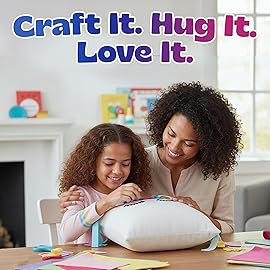 Unicorn Pillow Kit - No Sew Unicorn Craft Kit - Gifts for Girls, Arts and Crafts for Kids Ages 4-8 - Unicorn Toys for 6 Year Old Girl Gifts, Birthday, Easter, Toddlers, Teens