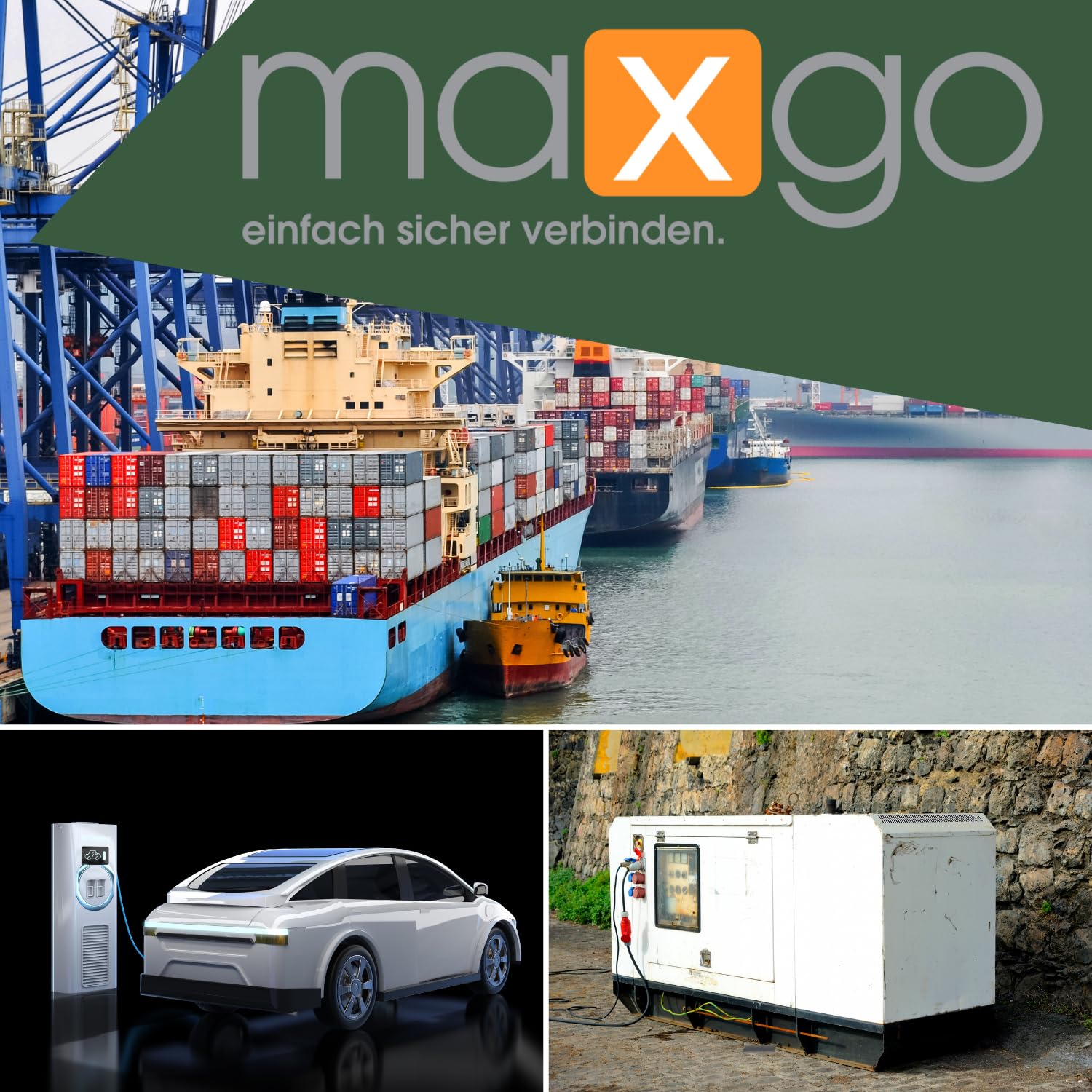 maxgo CEE Verlängerungskabel Starkstromkabel H07RN-F 5x1,5mm² 16A 400V Flexibles wetterfestes Industriekabel MENNEKES 5P Gummiverlängerung 15m