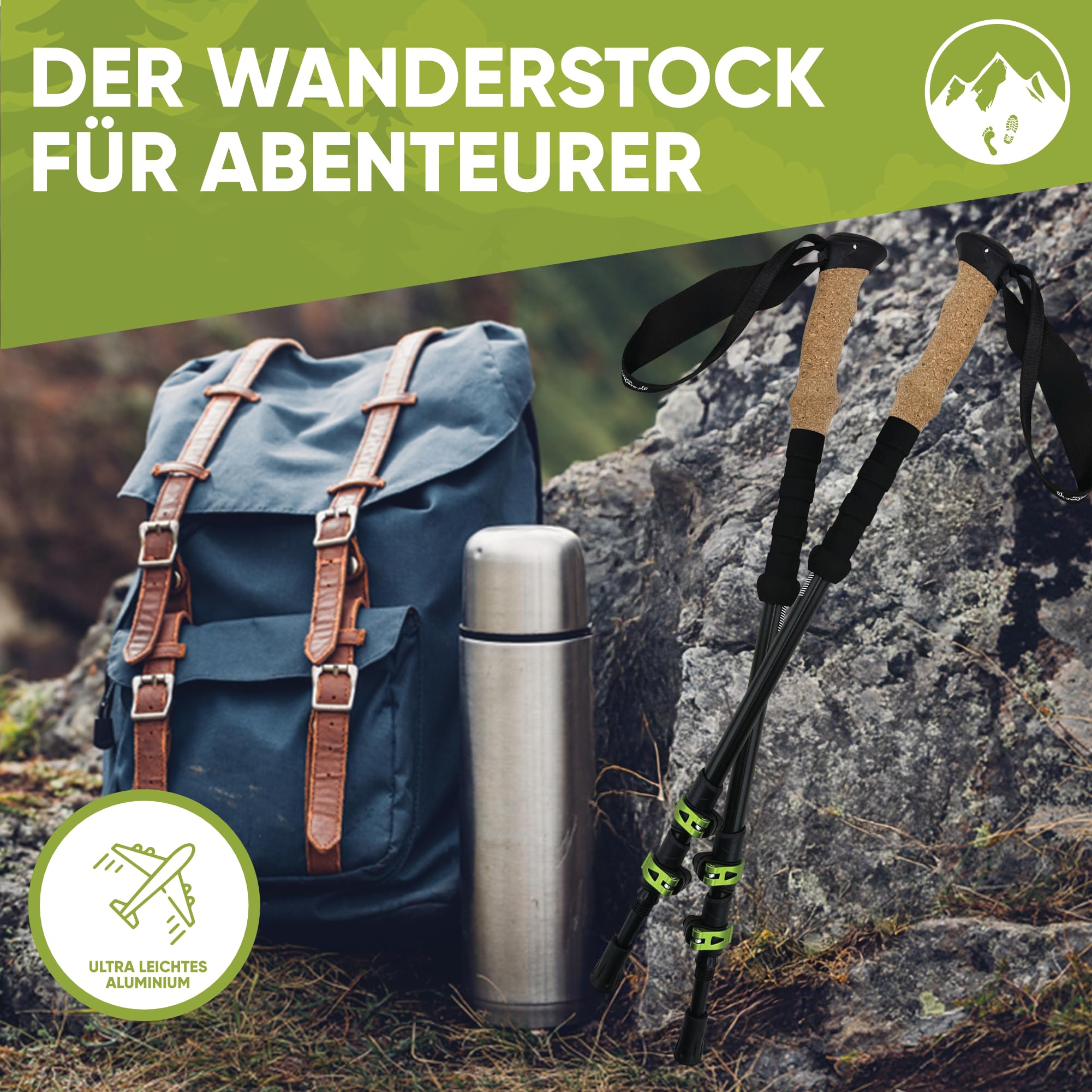 Aluminiowe teleskopowe kijki trekkingowe kijka do nordic walkingu i sportów górskich dla kobiet i mężczyzn