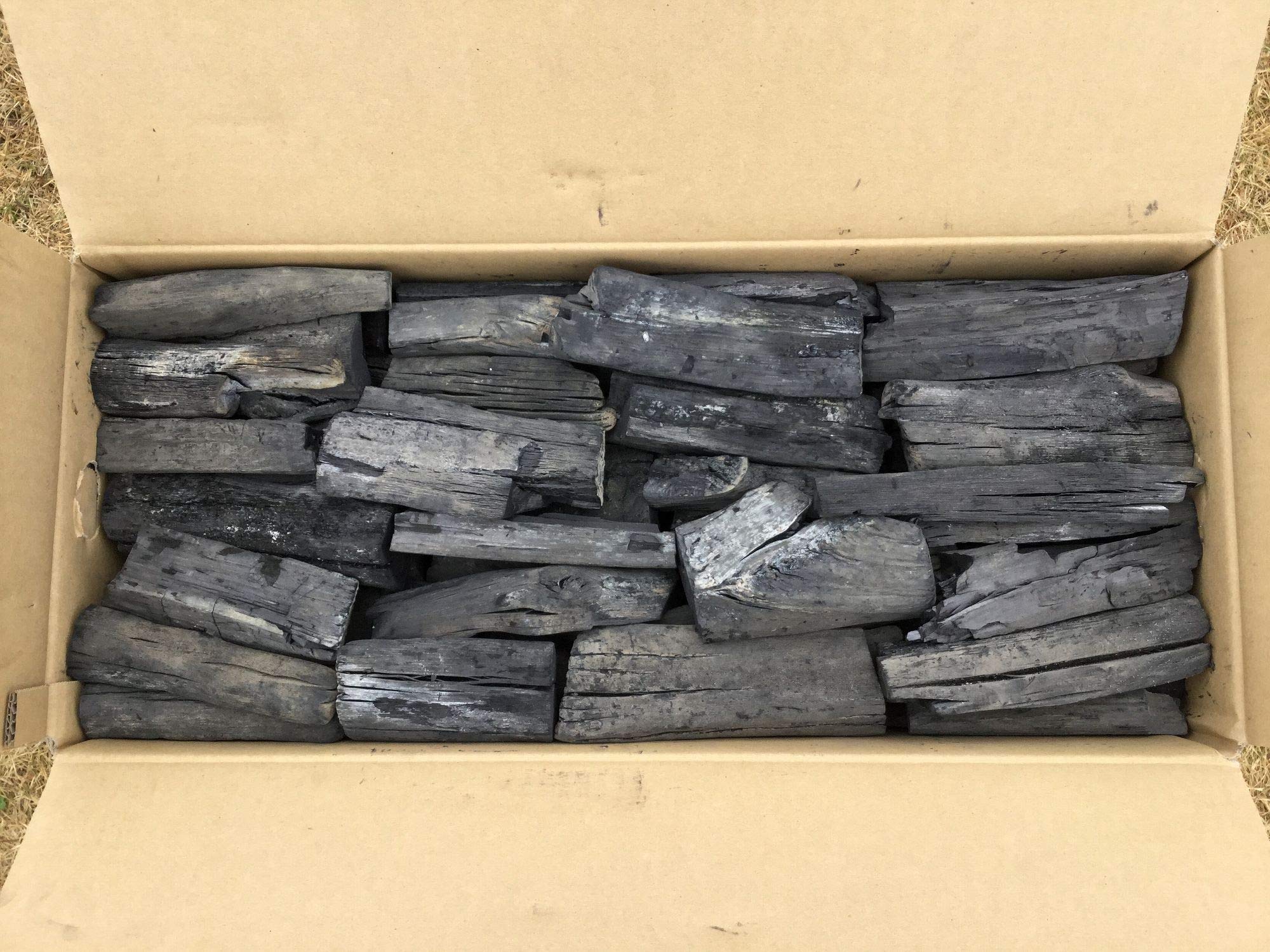 Amazon | 宮崎 日向備長炭 2級 割 M 内容重量9kg｜緑仙白炭窯