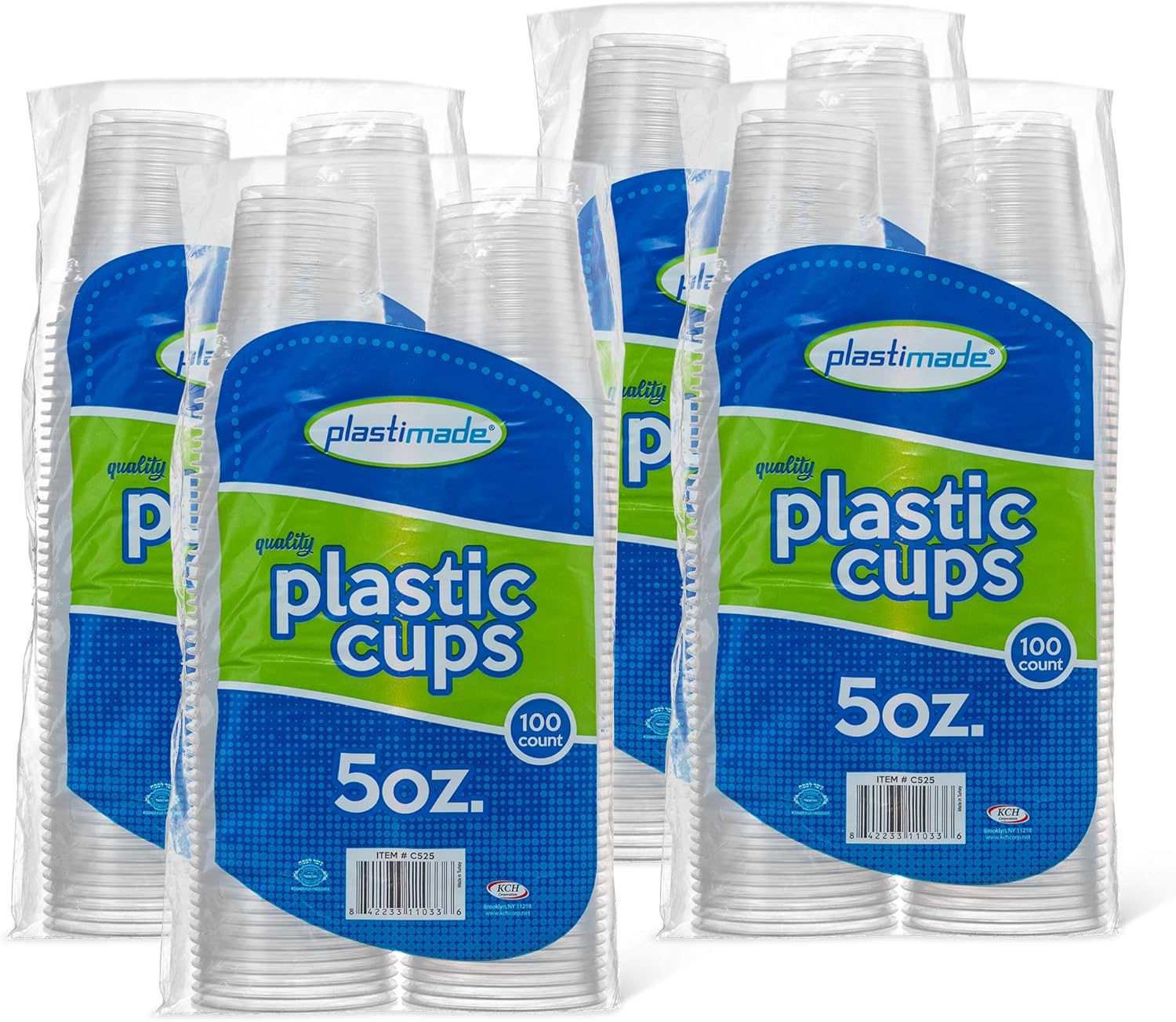Limited Discount [2400 Count] PlastiMade 5 Oz Clear Plastic Disposable Reusable Drinking Cups For Home, Office, Wedding, Events, Parties, Take Out, Water, Juice, Soda, Beer Cocktails (24 Packs - 1 case)
