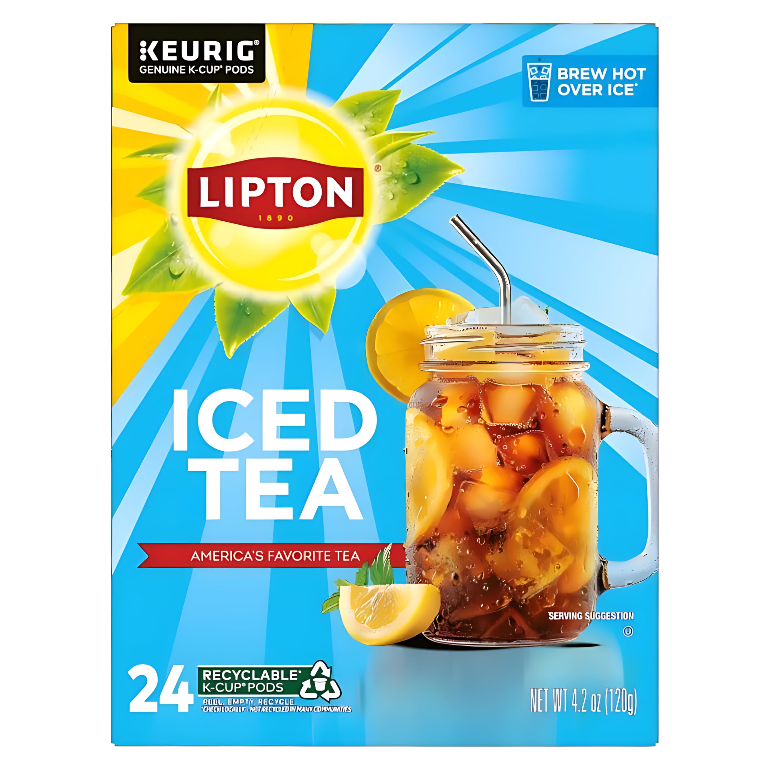 Iced Tea K-Cups, Unsweetened Black Iced Tea, 24 K-Cup Pods