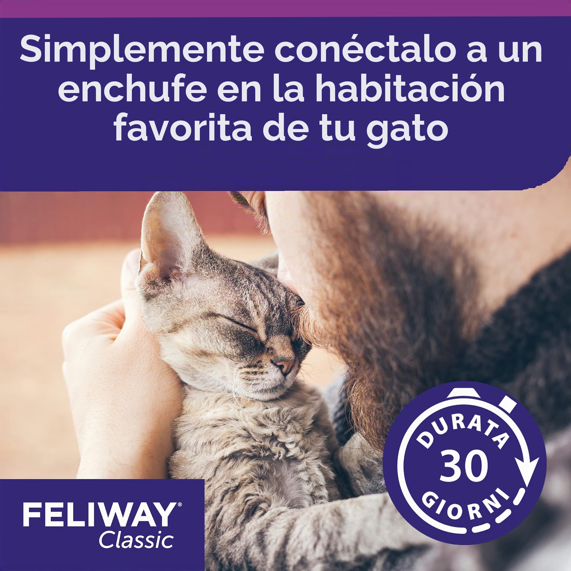 FELIWAY Classic - 3 recambios calmantes para Gatos de 30 días sin Olor para difusor de feromonas, 3 x 48 ml, Ayuda a Resolver los Signos comunes de estrés en Gatos y Gatitos, Recomendado por
