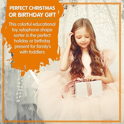 Miniatura 4 de Leo & Friends Banco Pound & Tap con xilófono deslizante, juguete musical de madera duradero para niños pequeños, juguete musical educativo para