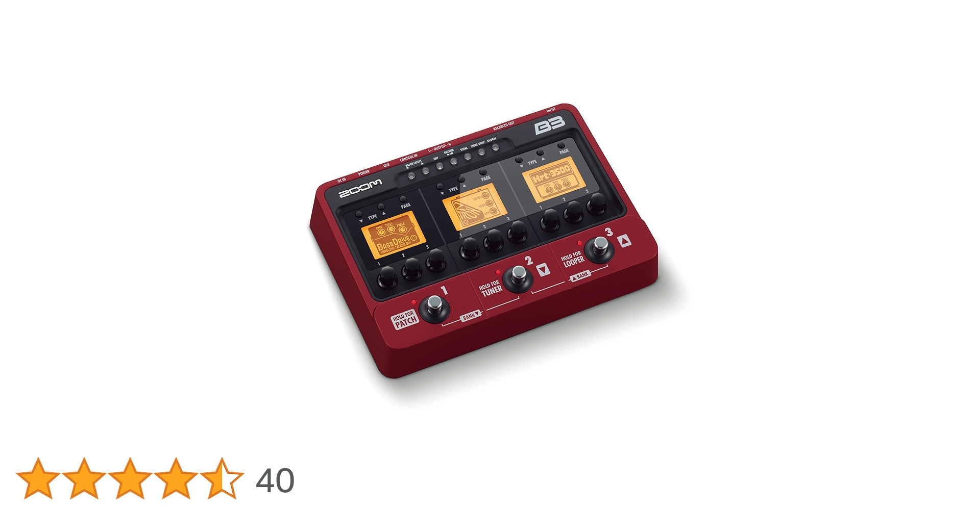 Zoom B3 Electric Bass Guitar Multi Effects FX Amplifier