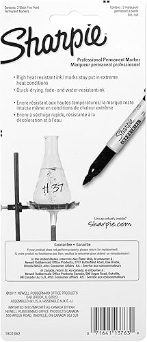 Vista 9 de Marcadores permanentes industriales marca Sharpie, Negro