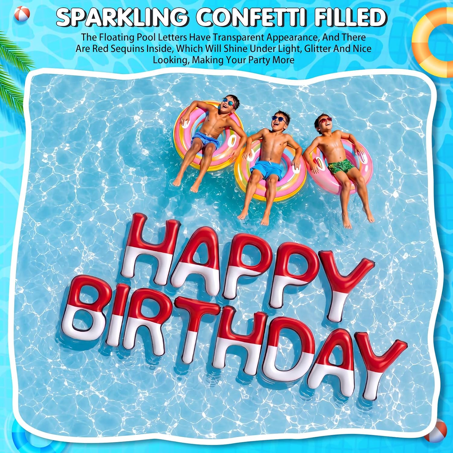 Shappy Happy Birthday Pool Floats Balloon image 4