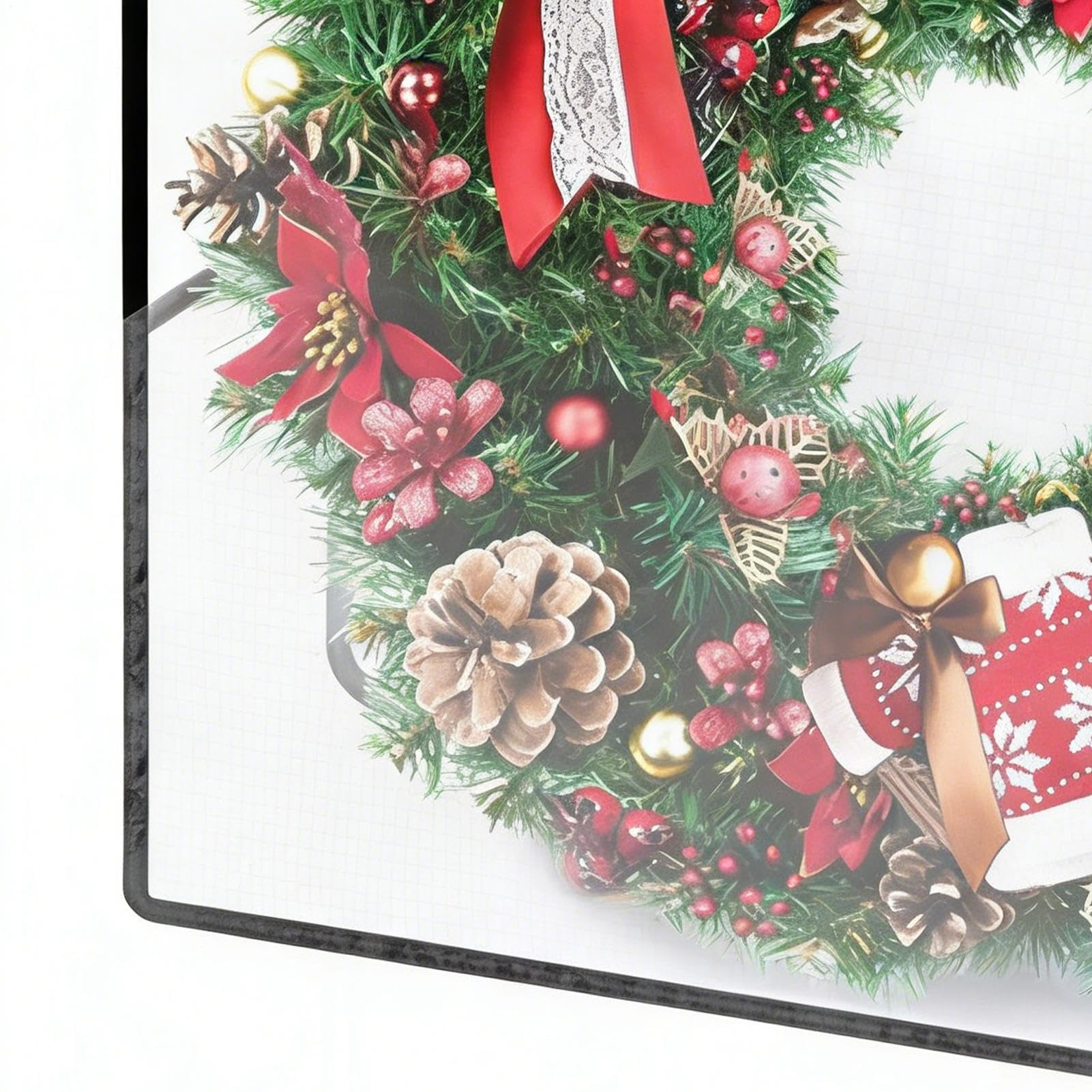 Wreath Storage Bag 5 Sztuk Przezroczysty Organizer Do Girland Dekoracyjnych | Torba Na Wieniec Bożonarodzeniowy Do Domu Garażu Świąt Święta Dziękczynienia Wielkanoc