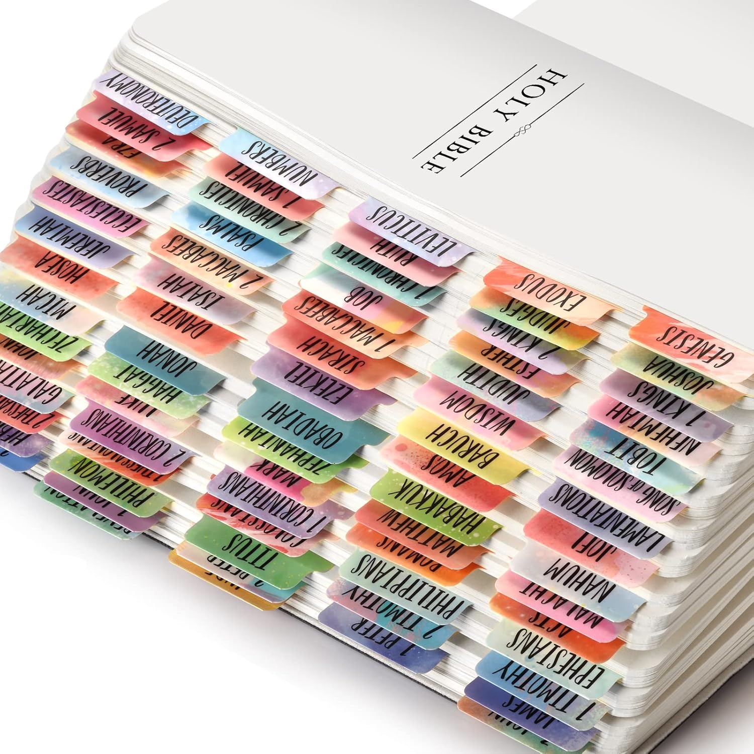 Buy Watercolor Laminated Bible Tabs for Men/Women/Boys/Girls, 100 PCS