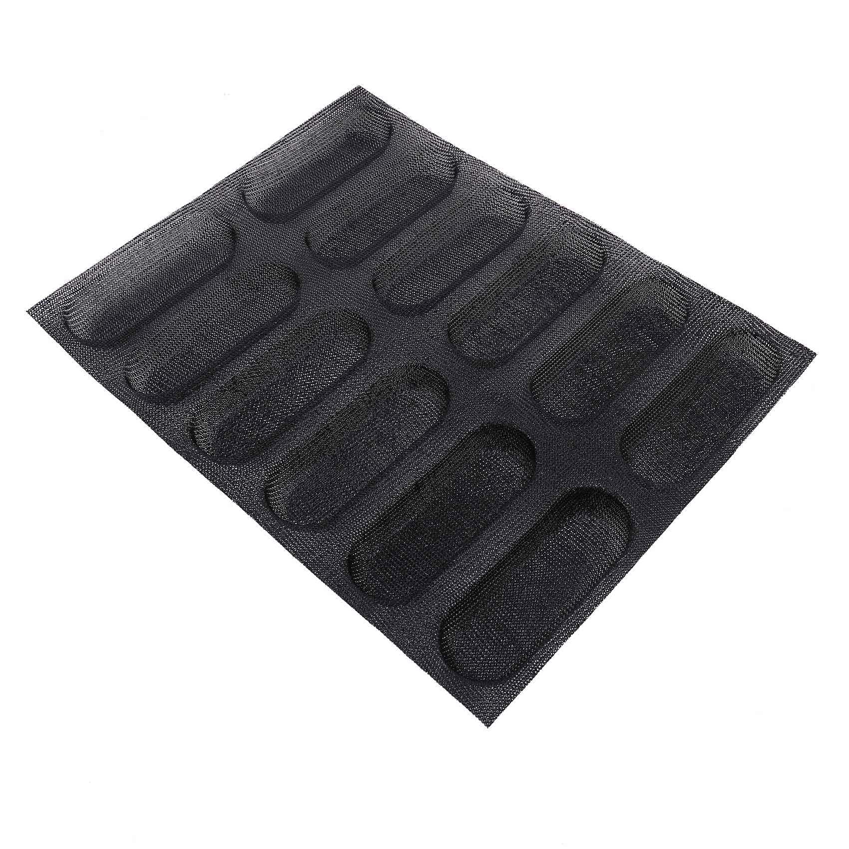 2X Formes de Moule à Pain Français Perforé Antiadhésif en de Silicone, Moules à Hot-Dog, Moules à Pain