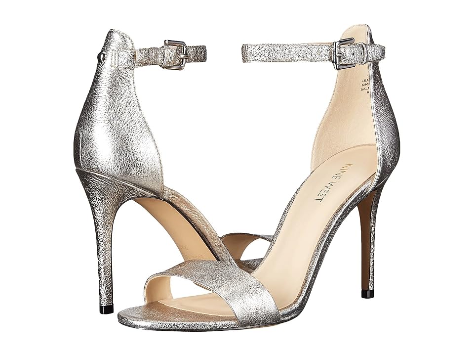 

Nine West Mana Stiletto Heel Sandal (Pewter Metallic) High Heels