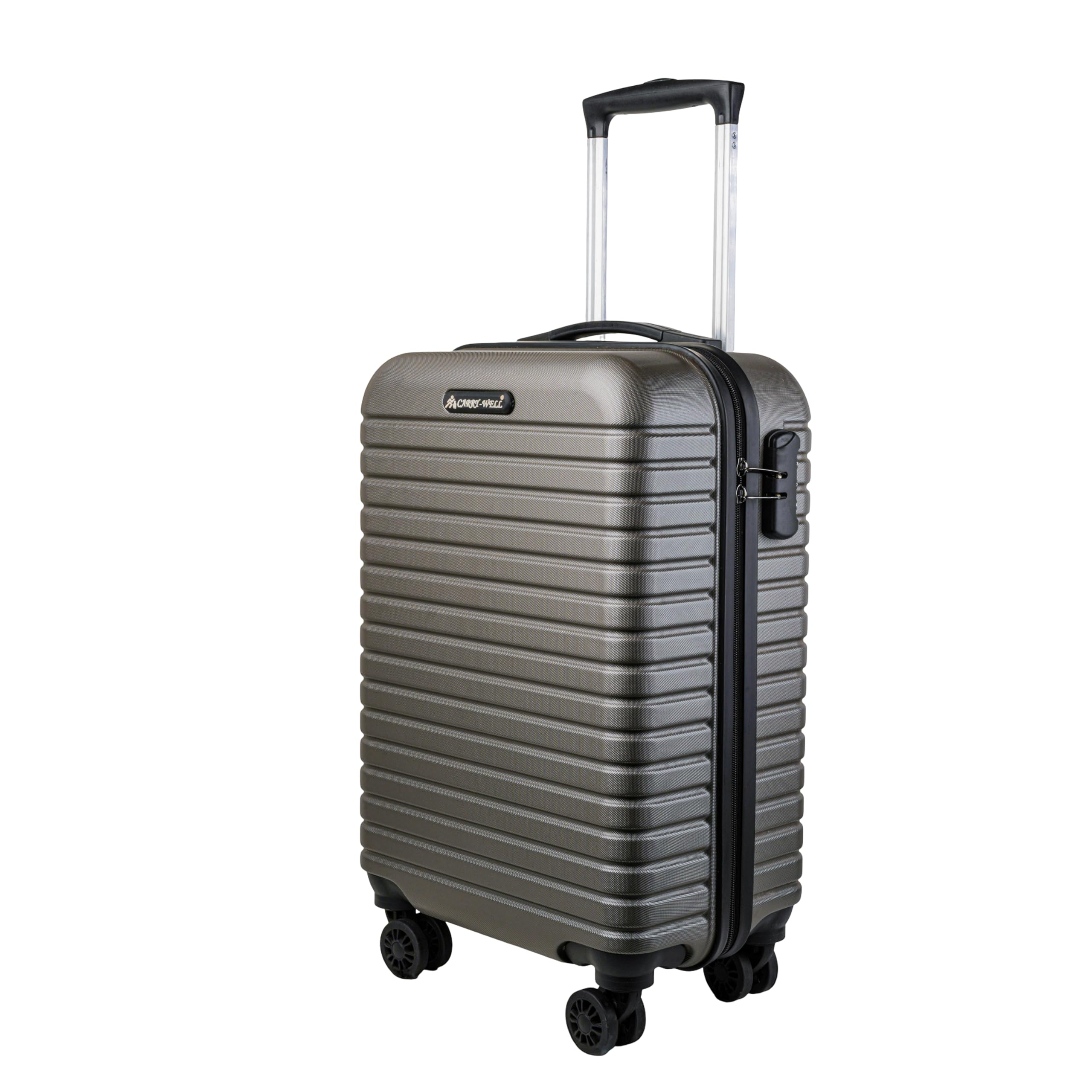 unbrekable Pc Trolley Bag for Travelling Check in 55 cm Cabin Trolley Bag Small Size Travel Bag for Luggage Suitcase for Flight Travel Suitable for Men, Women (Grey Mink, Check in 24 in)-image-31