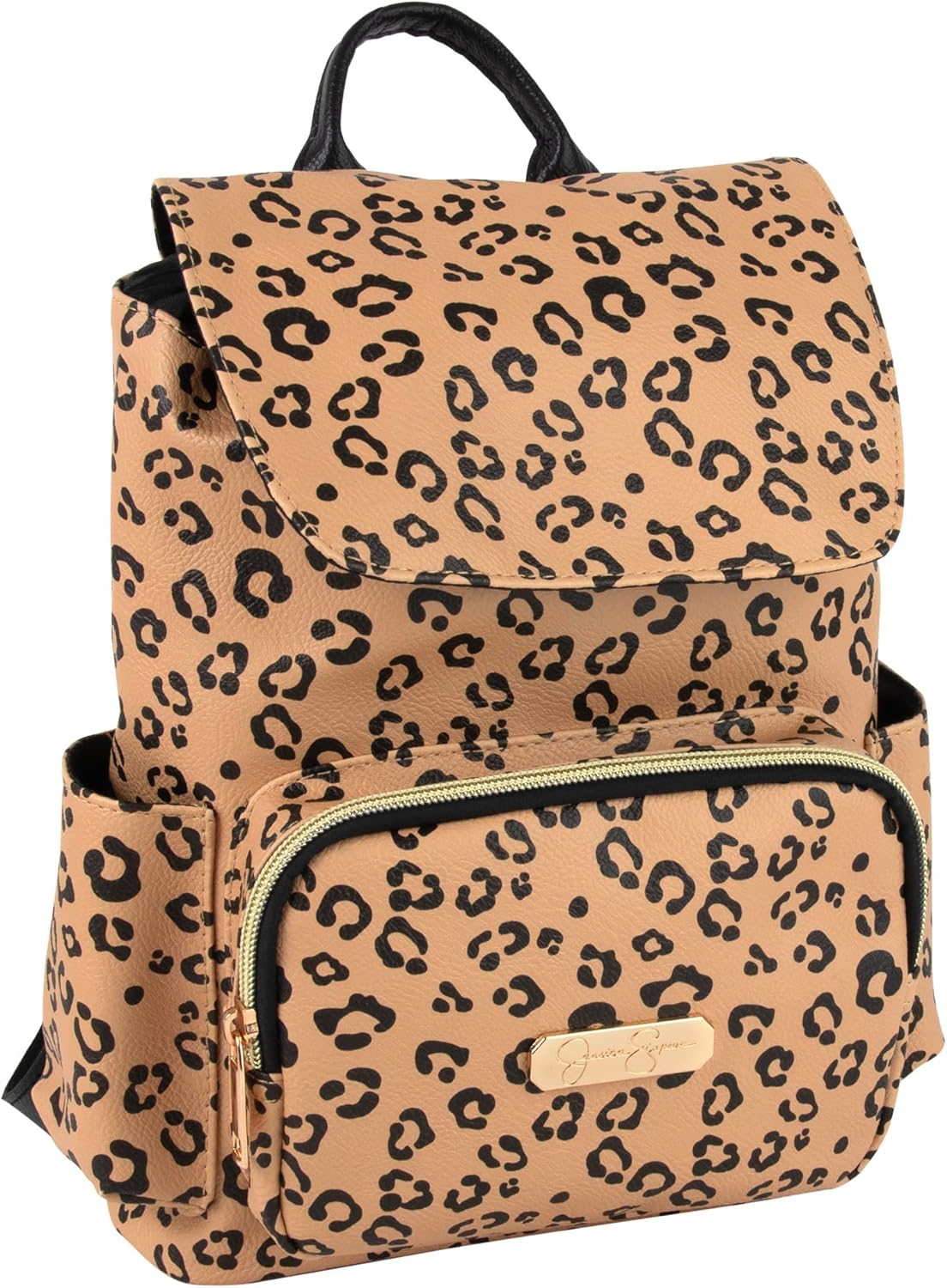 Jessica Simpson Mini Drawstring Backpack with Magnetic Buckle Flap Top for Women for Work, Classes, Commuting, and Travel