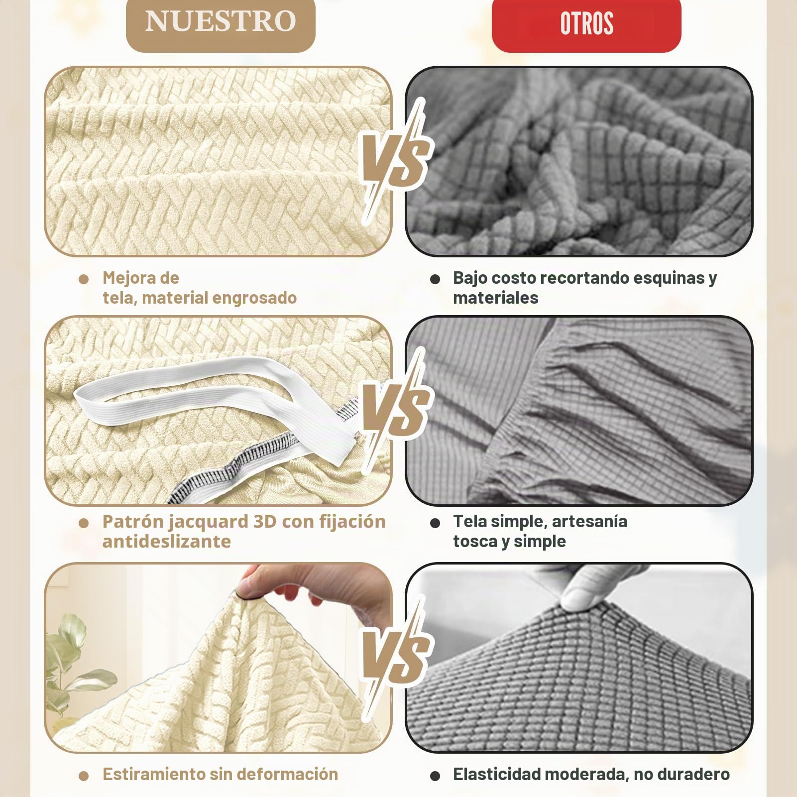 Funda para sillón de 4 Piezas, Funda elástica con Bolsillos para sillón Relax de 1 Plaza, Funda Protectora para sillones de televisión y sillones Relax, Antideslizante