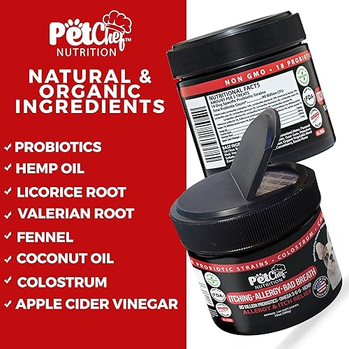 Miniatura 2 de Pet Chef Suplemento para alergias Golosina suave. Natural y orgánico 2 paquetes de tocino y mantequilla de maní