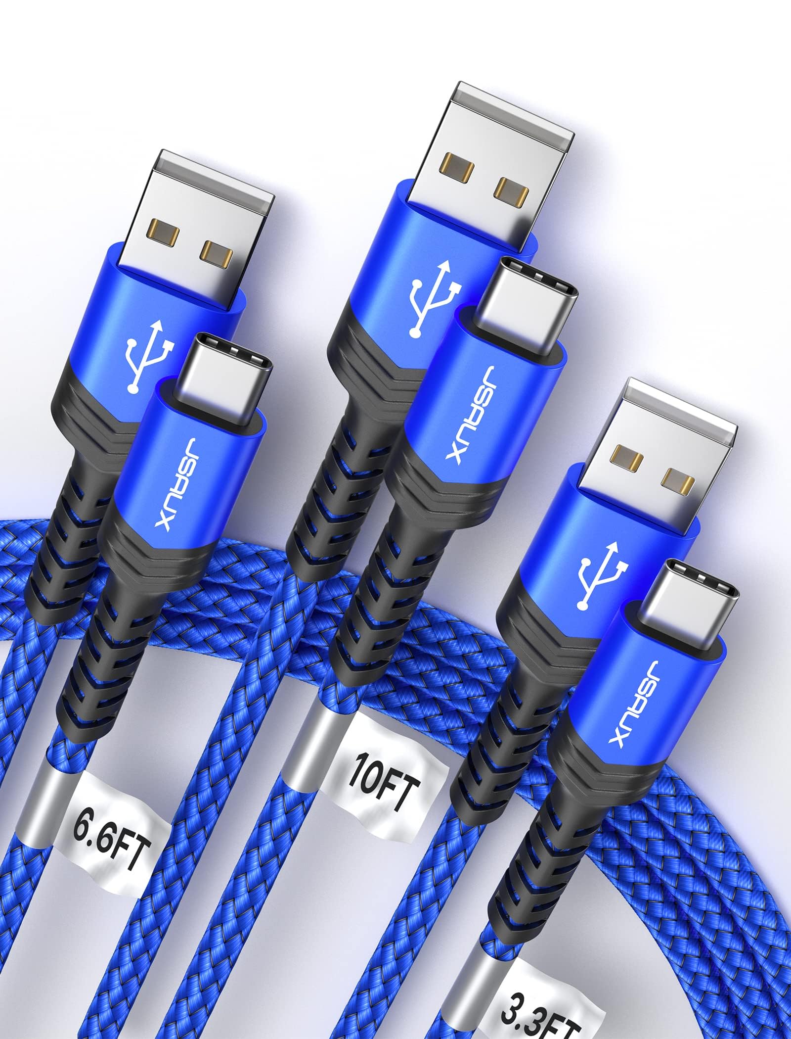 JSAUX 3-Pack USB A to Type C Cable (B0C7YV35VW) Amazon Price History, Amazon Price Tracker